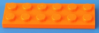 LEGO® 2x6 Platte / orange