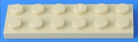 LEGO® 2x6 Platte / beige