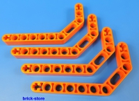 LEGO® technic Nr- 6093833 / orange 2 fach Winkel Lochstangen - Liftarm / 4 Stück