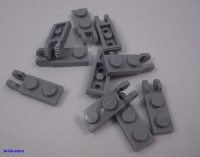 LEGO® / hellgraue / 1x2 Platte vertikal horizontal Clip / 10 Stück