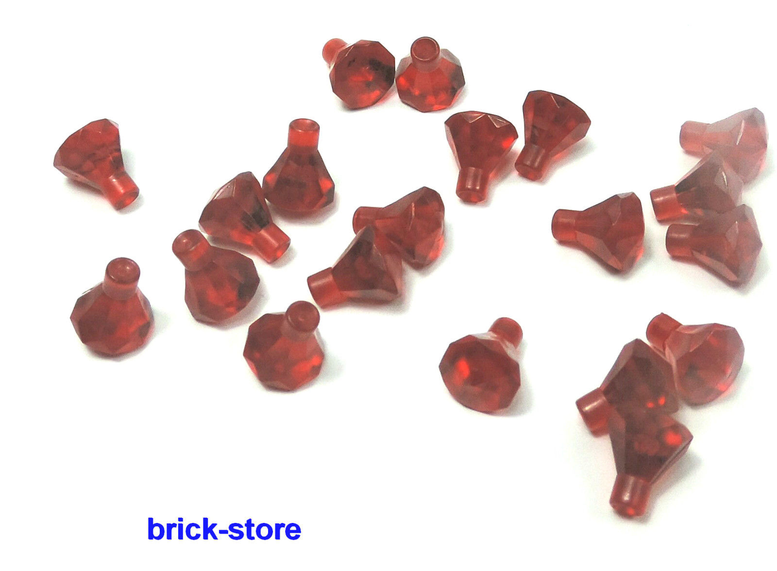 omdrejningspunkt Polering Premier brick-store.de - LEGO® tranparent rote Diamanten/KristallePerlen / 20 Stück